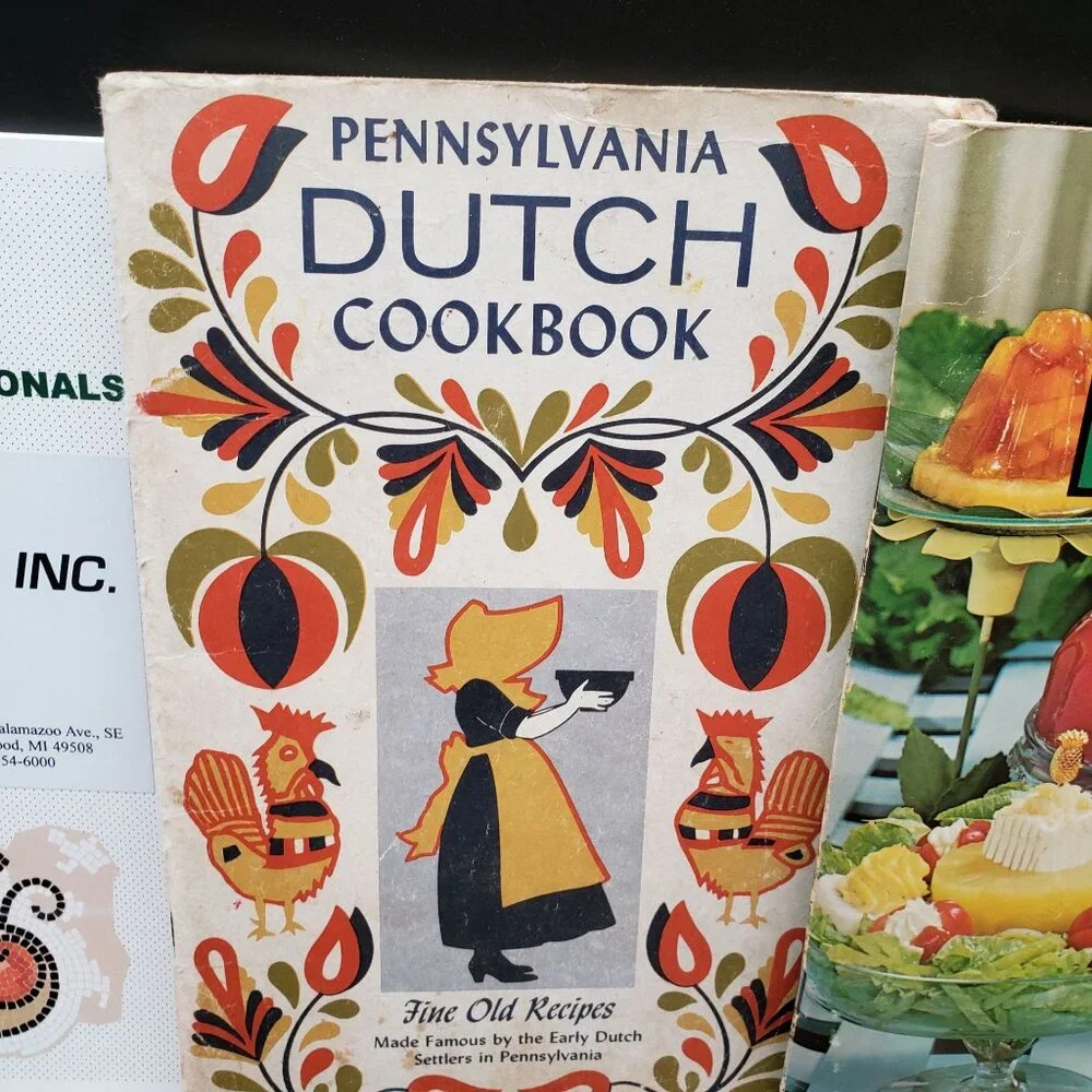 Vintage Cookbook Lot Pennsylvania Dutch Kraft Cheese GE Slow Cooker Salads